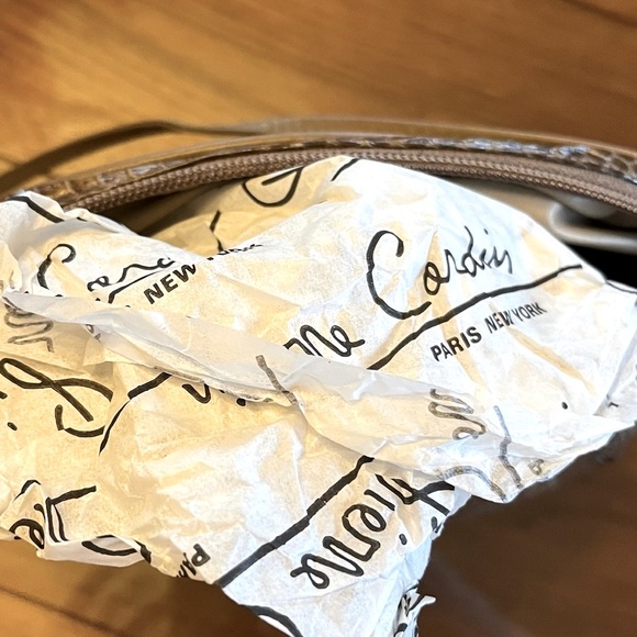 Pierre Cardin vintage brown snakeskin shouder bag with tan leather lining - Picture 7 of 14